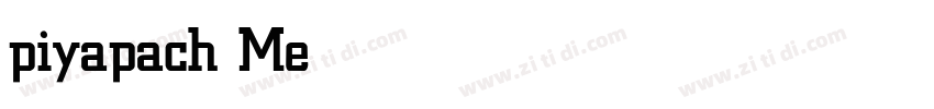 piyapach Medium字体转换